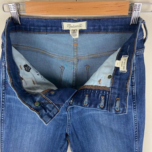 Madewell 10” High-Rise Skinny Button-Fly Raw Hem Jeans - Picture 8 of 8